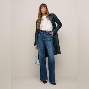 Reformation Cary High Rise Slouchy Wide Leg Jeans in Lanier (US 4/27)